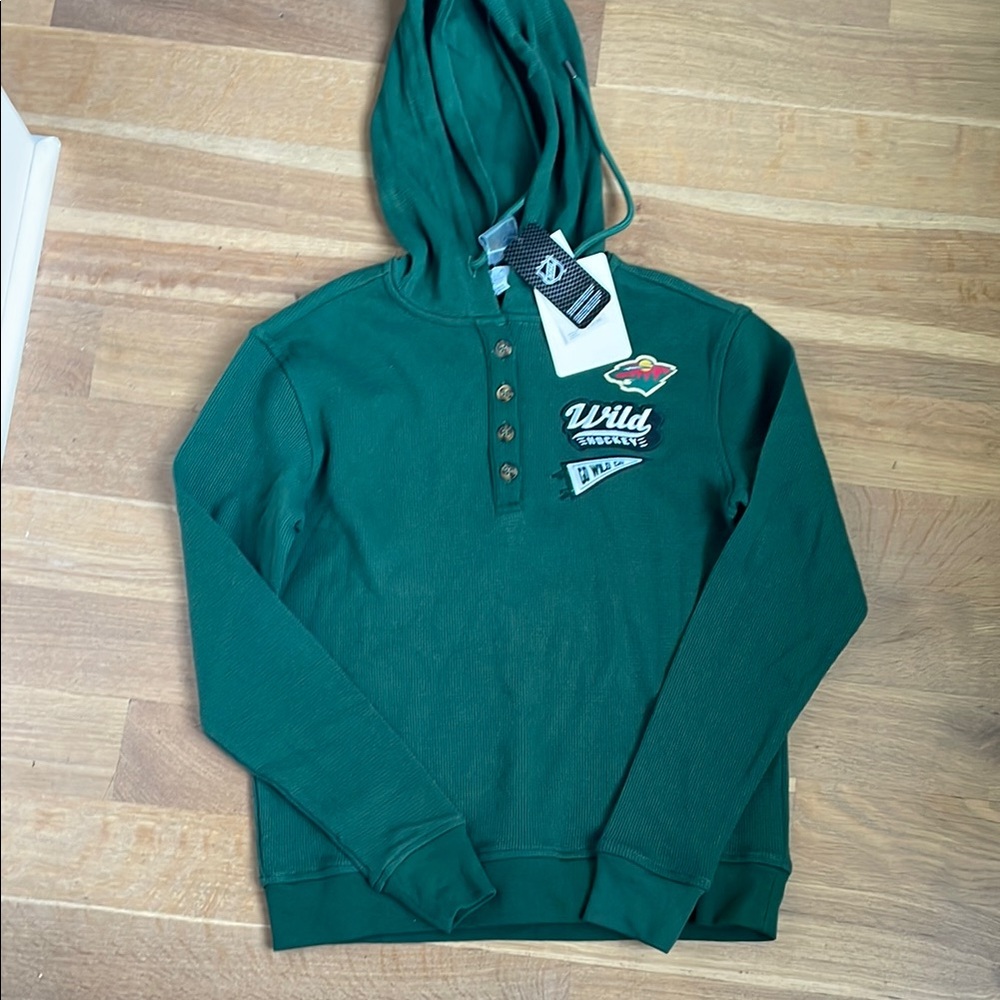 MN Wild thermal long sleeve hoodie